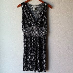 Max Studio black and cream dress
